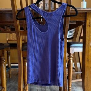 We the free cut out Purple Tank